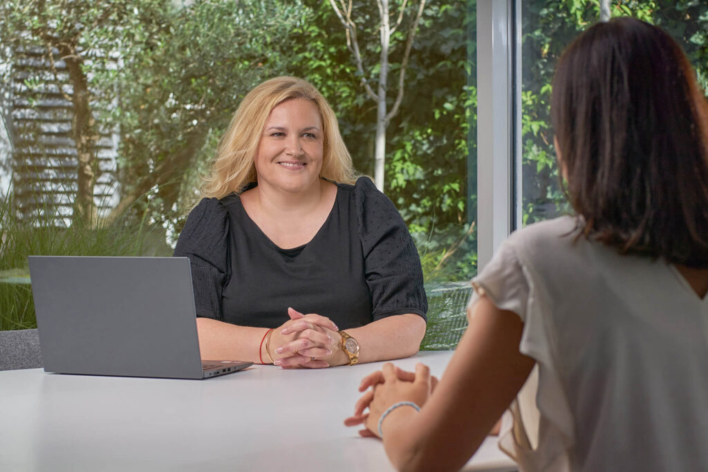 Nathalie Taverne en séance de coaching individuel